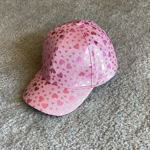 Pink Heart Patterned Women's Cap - NWOT perfect for Valentines Day Gift